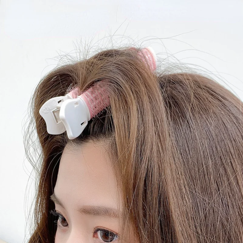 2 Pcs Bangs Hair Root Fluffy Hair Clips Lazy Hair Clips Hair Top Styling Curling Barrel Portable Korean Hair Clips Hair Rollers