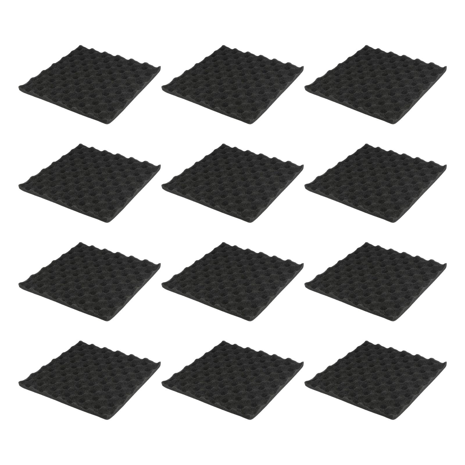 12Pcs Soundproofing Reduce Noise Foam Wall Panels Panel Studio Sound Panels Wedges Foam Panels for Office Photo