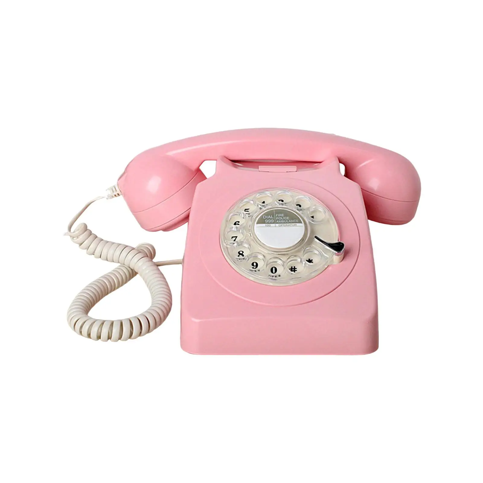 Vintage Rotary Dial Phone Corded Telephone Old Fashion Retro Landline Phone