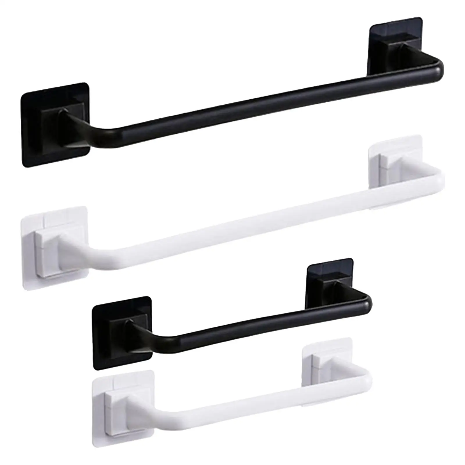 Durable Over Cabinet Towel Bar Strong Carrying Capacity Waterproof Easy to Clean Shelf Towel Hanger Wall Mounted for Kitchen