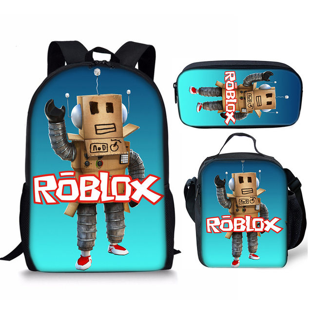 Três peças Roblox Jogo Circundante Masculino e Feminino Estudantes Ombro  Único Ombro Lápis Bag Middle School Student Bag - AliExpress