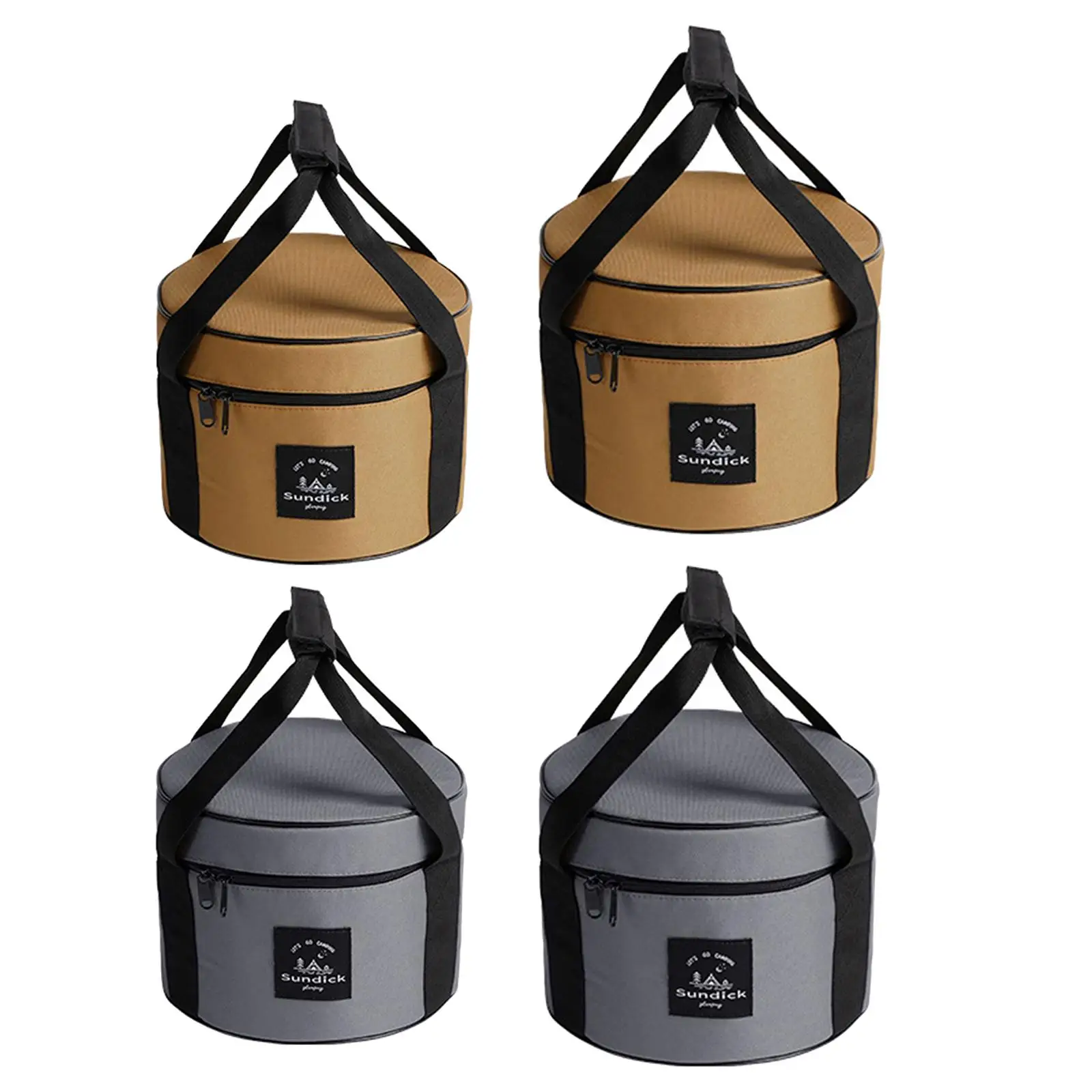 Outdoor Camping Tableware Storage Bag Carry Pouch with Side Pocket Waterproof Sundry Box Picnic Food Containers Box Handbag