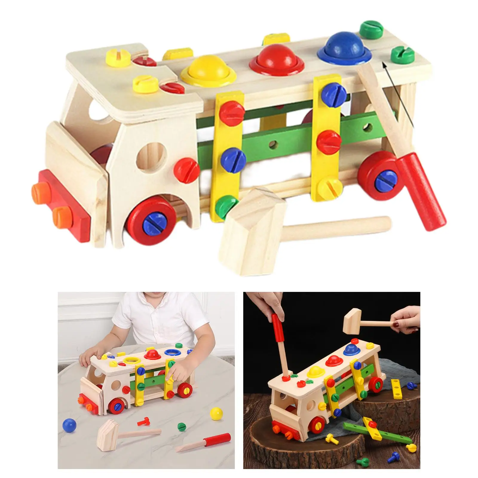 Assembly Disassembly Engineering Car Educational Toys Matching Game Screwing Blocks Game Preschoolers Boys Children Baby Kids