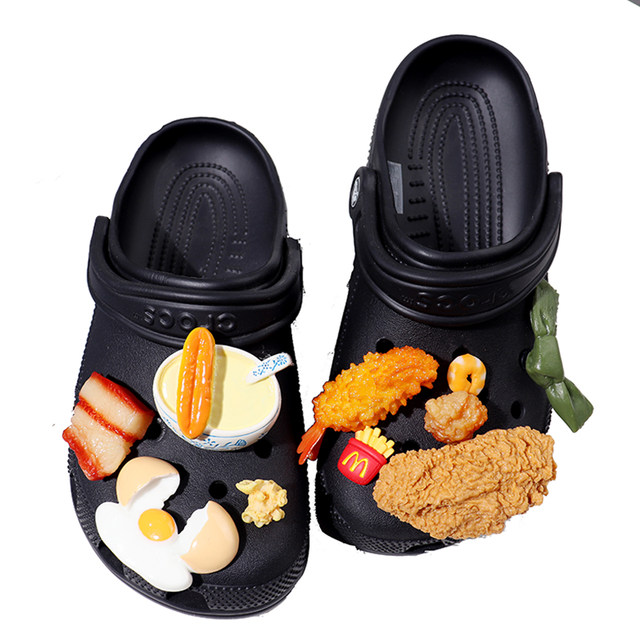 3D Food Croc Charms Designer DIY Broccoli Fruit Anime Shoes