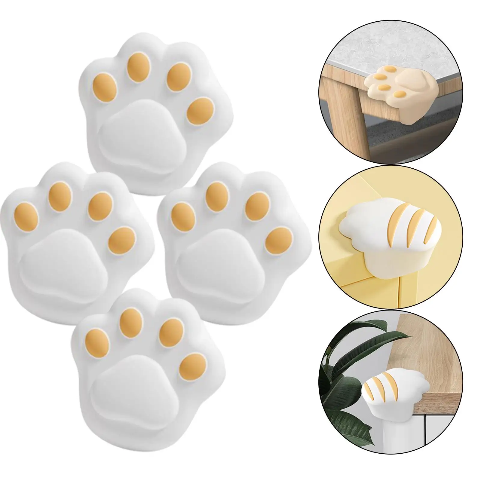 4pcs Child Baby Safety Cartoon Furniture Protector Soft Edge Table Corners Protection Guards Cover for Toddler Infant