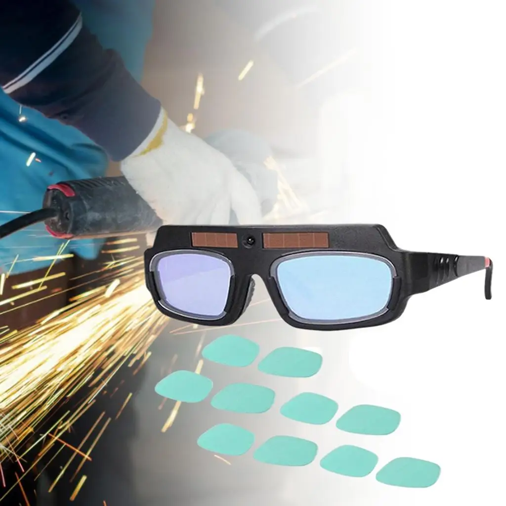 Auto Darkening Welding Goggles Adjustable Shade Anti- Auto Dimming Welder Mask Welding Equipment for ARC Mig TIG Welding