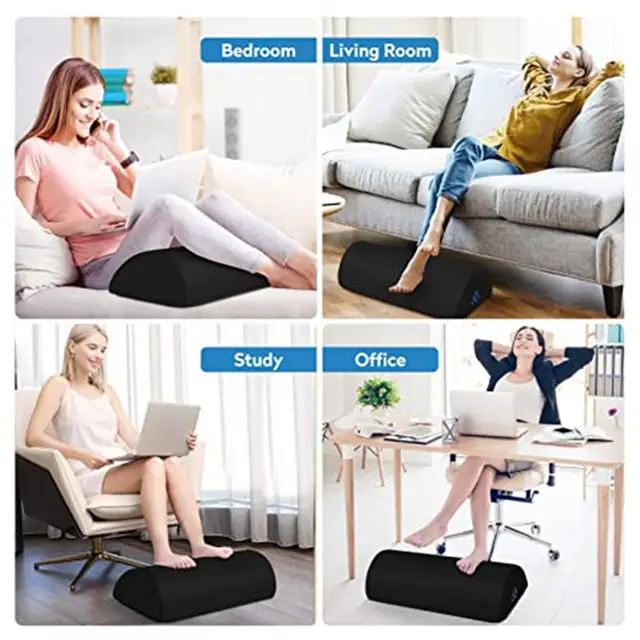 Foot Rest Comfortable Anti-slip Ergonomic Feet Pillow Relaxing Cushion  Semicircle Relieve Fatigue Computer Office Accessories - AliExpress