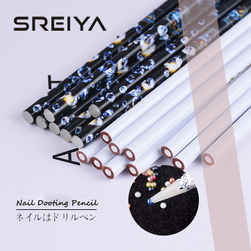 Description Picture 2 of itemNail Rhinestones Pick Up Pencil Manicure DIY Tools Wax Dotting Drill Crayon Pen Professional Nail Art Gem Crystal Pick Up Tools
