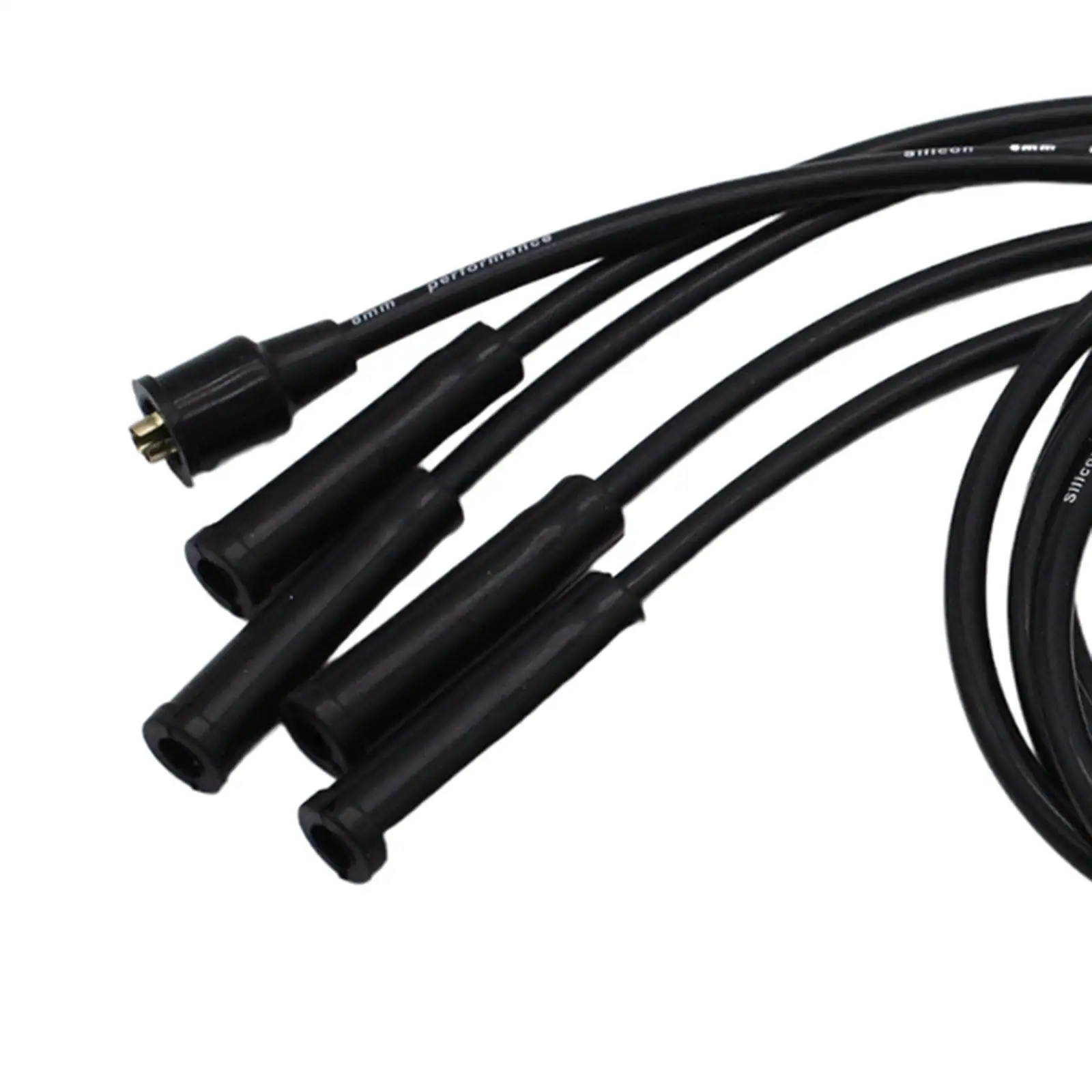 8mm Spark Plug Wires Set HT Leads for 4 Cylinder Strong Direct Replaces