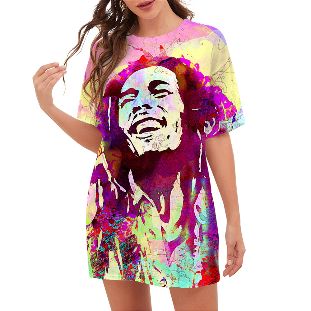 bob marley padrão 3d impresso pulôver tops hip hop blusa roupas de festa