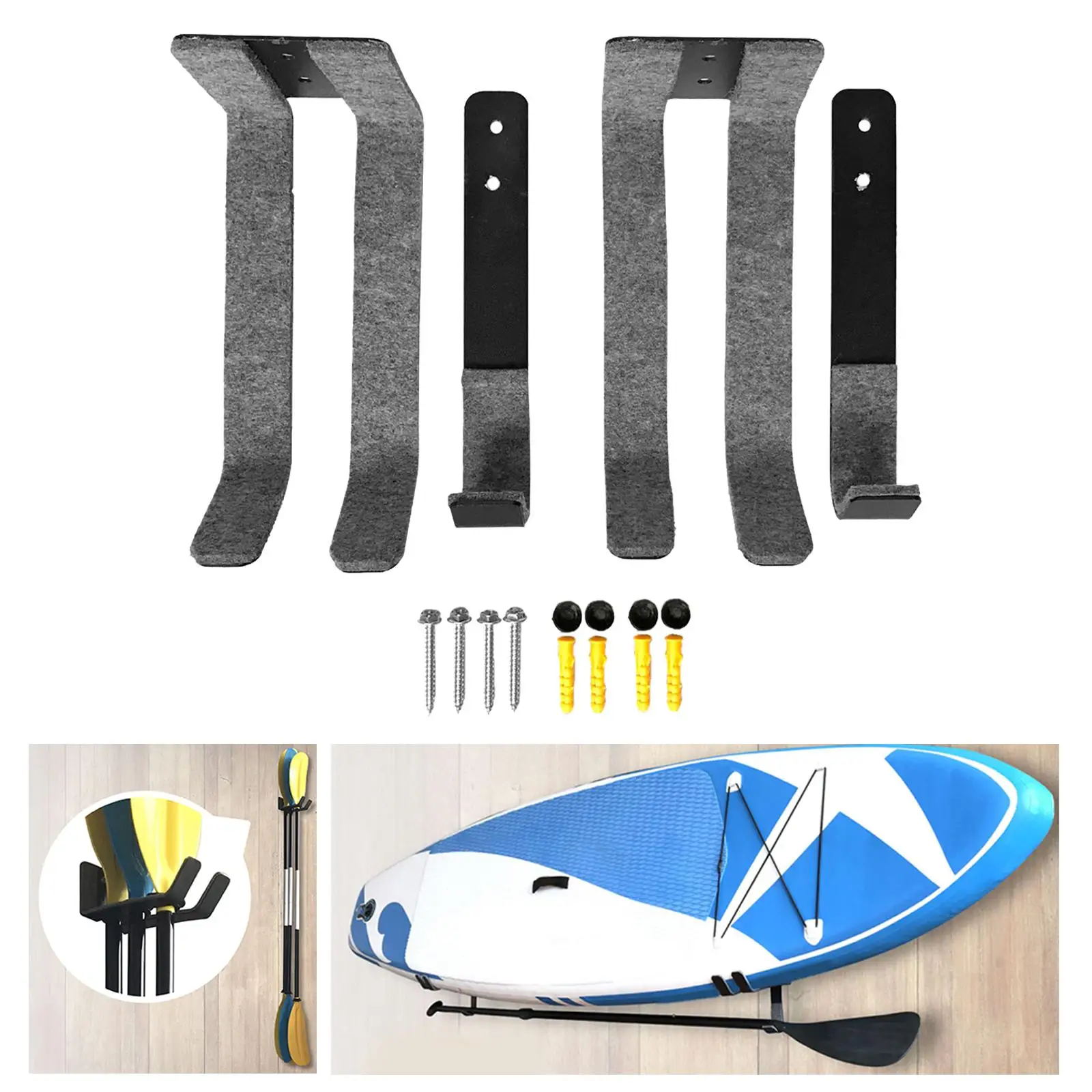 Aluminum Surf Board Rack Surfboard Storage Supplies Holds Both Long Boards and