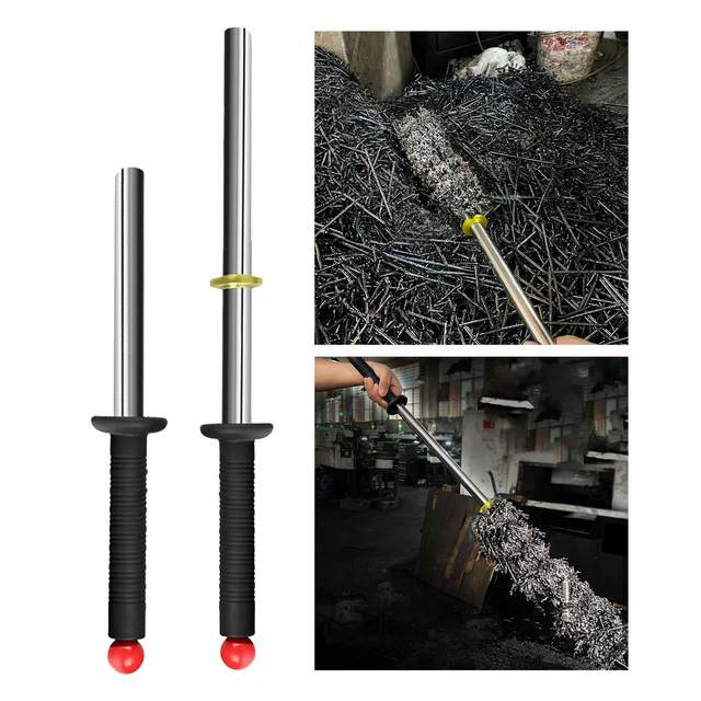 Magnetic Swarf Collector Grabber Magnetic Chip Collector with Release Handle for Warehouse Metal Shavings Metallic Objects Bolts