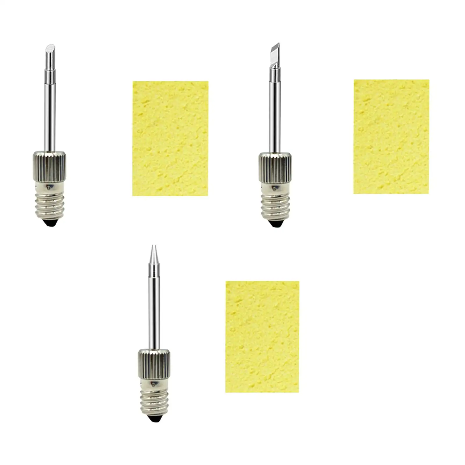 Soldering Tips Threaded Soldering Iron Head Welding Soldering Tips for E10 Interface Soldering Tips Tools