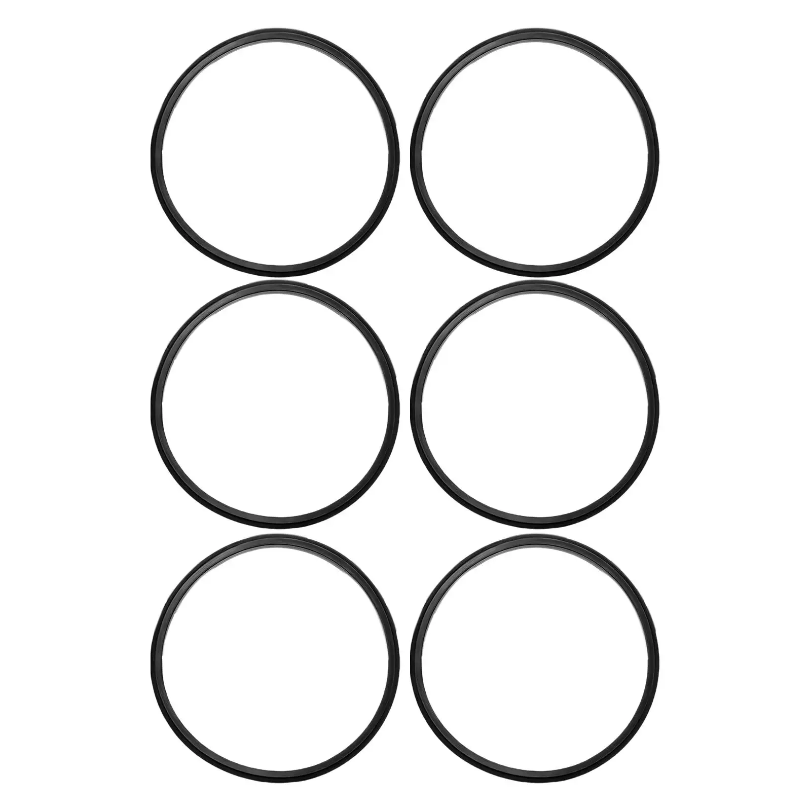 6x Silicone Jar Gasket Waterproof Pad Replacement Silicone Sealing Rings for