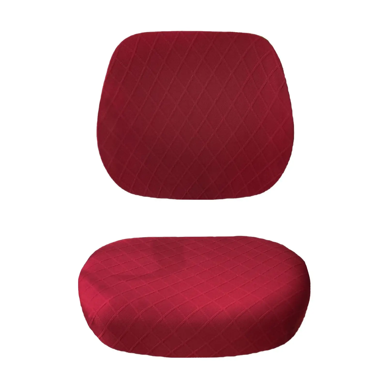 Split Rotating Seat Cover Slipcover Stretch Polyester Dustproof Computer Cover for Rotating Swivel Computer 