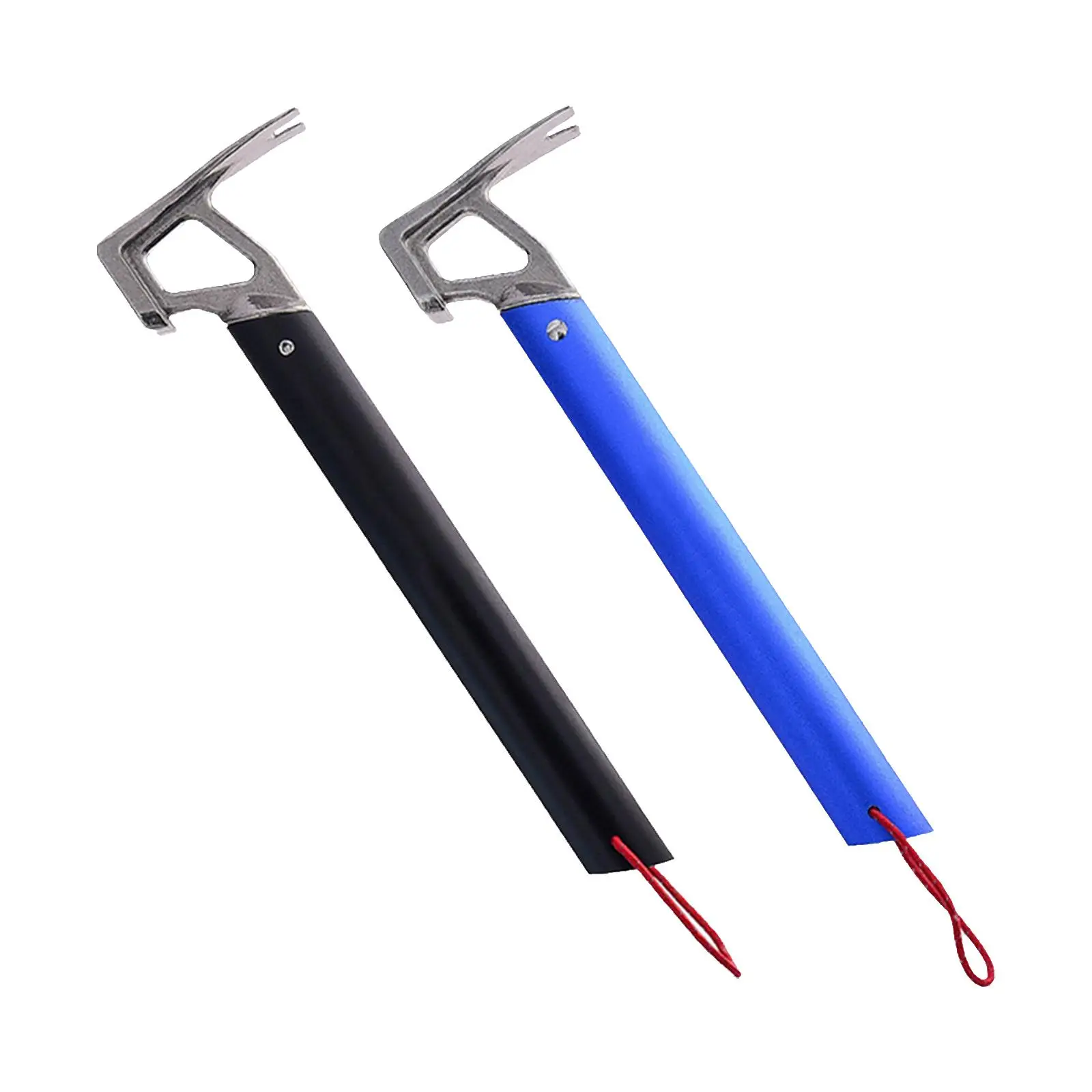 Tent Mallet Extractor Tent Peg Extractor Puller Portable Heavy Duty with Hook Tent Stake Hammer for Gardening Hunting Outdoor