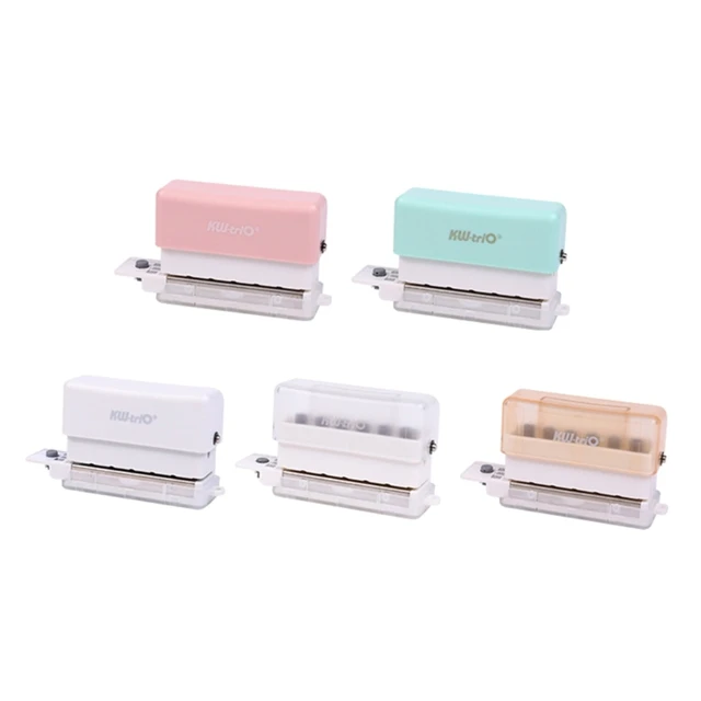 Hole Puncher, Mini Binding Machine Paper Spiral Binder Convenient Coil Book  Adjustable A4 Holes Punch Envelope Punching Board Handheld Tools for