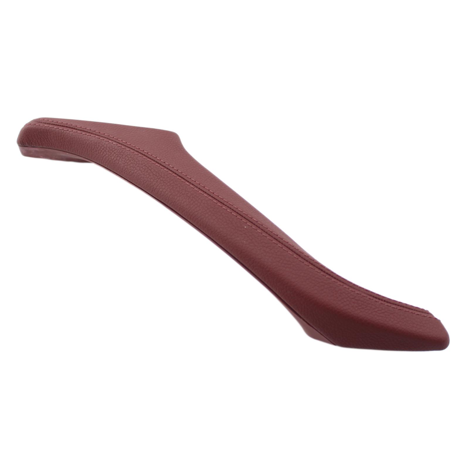 Interior Door Pull Handle Panel Right Passenger Side Grab Trim Cover Fit for BMW 5 Series F10 F11 10-16 Accessories Wine Red