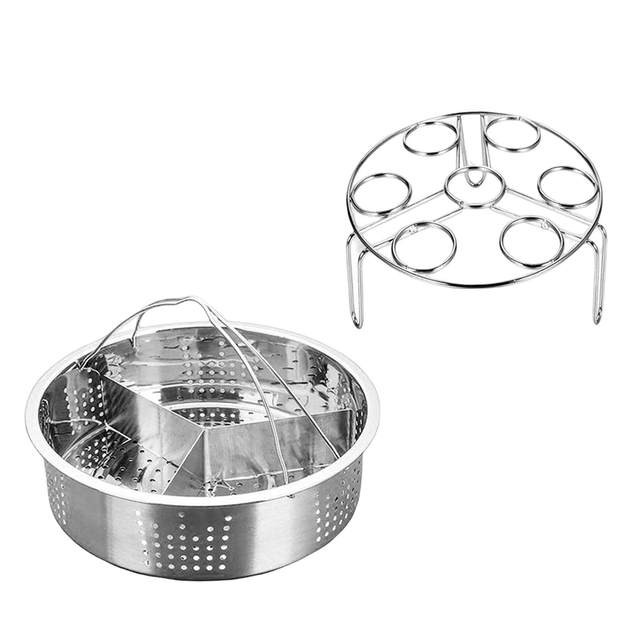 2019 New Stainless Steel Steamer Basket Rack Trivet Instant Pot Pressure  Cooker Accessory - AliExpress