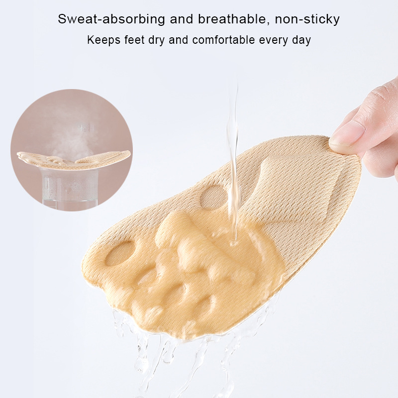 High Heels Non-slip Front Sole Pads Women's Sponge Thickened Shoe Pads 6D Slow Pressure Insole Anti-pain Orthopedic Half Pads