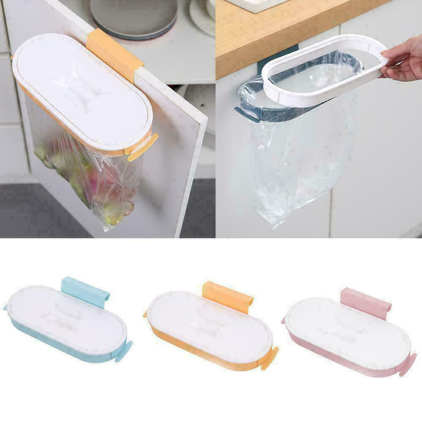 Title 1, Kitchen Tool Portable Garbage Trash Bag Plastic...