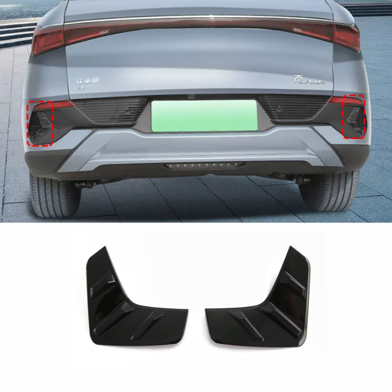 For BYD YUAN PLUS ATTO 3 2022 2023 ABS black Rearview Mirror Cover front rear foglamp door handle bowl Exterior accessories