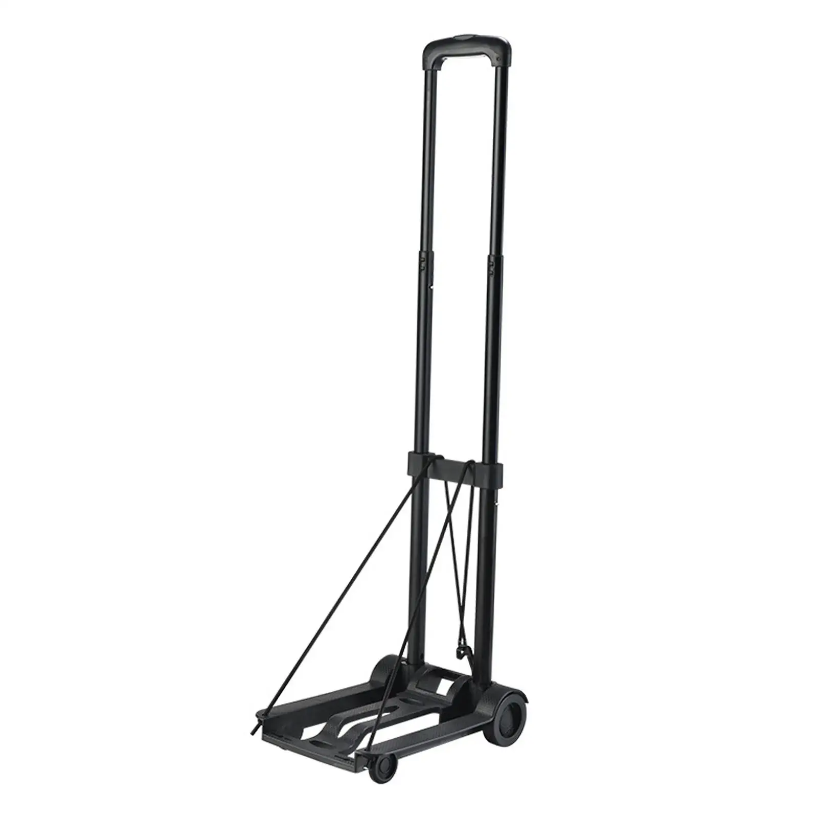 Multi Purpose Folding Hand Truck Heavy Duty Adjustable Handle Luggage Trolley Cart for Moving Transportation Travel Carrying