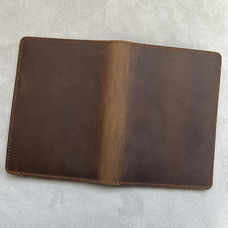 Personal isierte Leder Pass hülle für Herren Leder mit Namen 100% individuell gravierte Pass halter Voll narben leder Pass – Detail 4