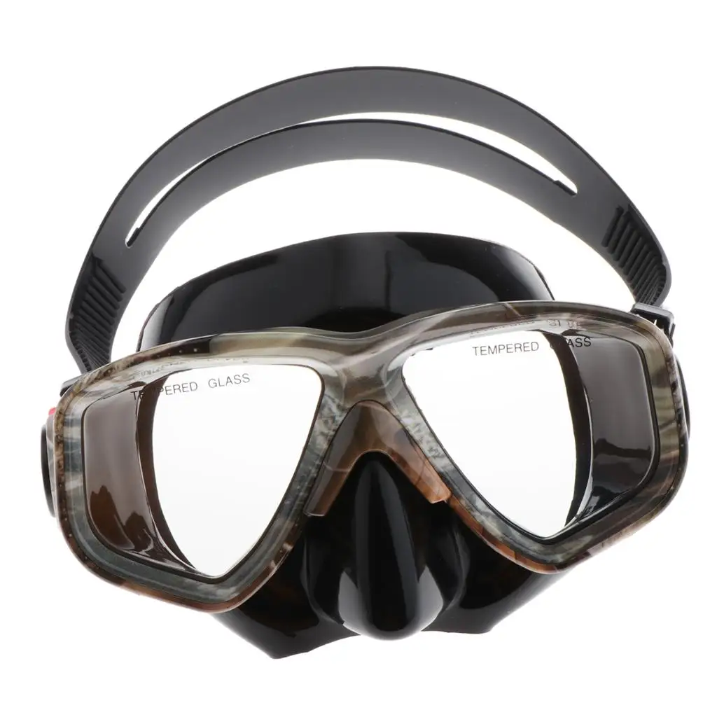 Adult Scuba Diving Mask Anti Fog Hardened Goggles Snorkel Goggles With Case