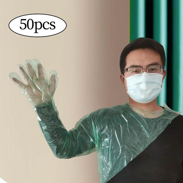 Farm Disposable Long Arm Gloves Waterproof Veterinary Shoulder Protect Gloves Work Glove for Beauty Hair Hunting Gardening