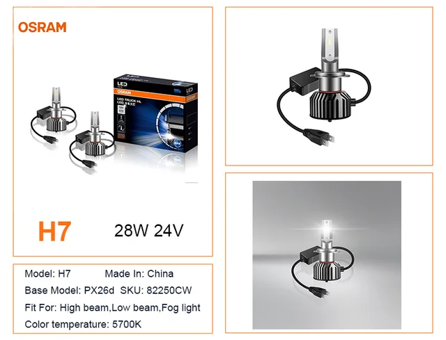 OSRAM LEDriving HL Premium New Gen H7 YXZ LED Car Head Light 90W