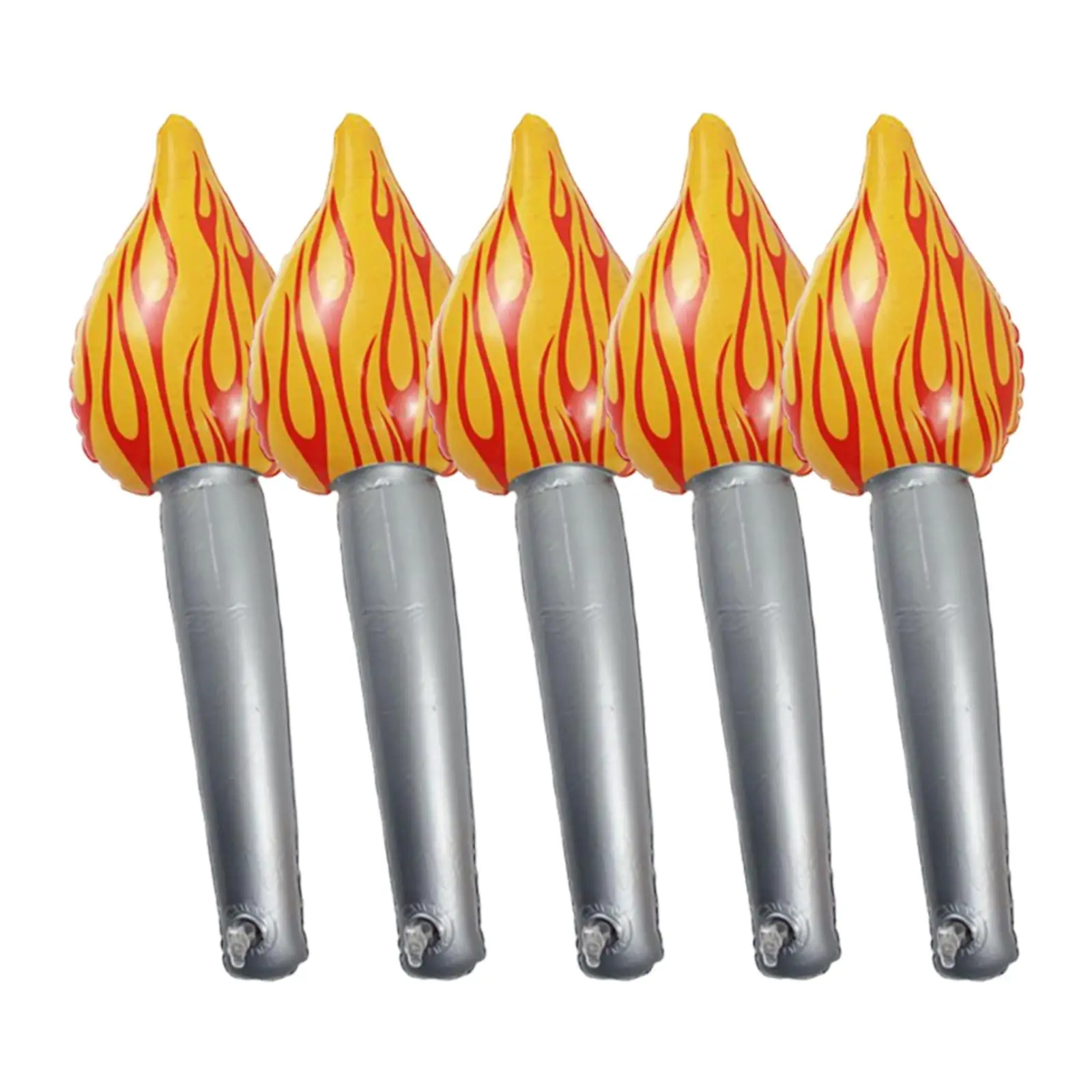 5 Pieces Inflatable Flame fun Torch Balloon for Sports Carnival Decor