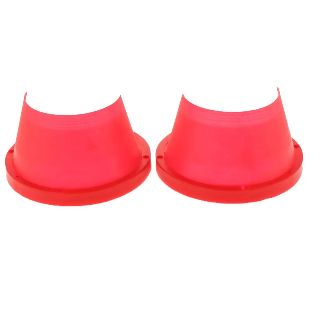 2pcs 6.5in Car Speaker Waterproof Cover Plastic Protective Horn Spacer Audio