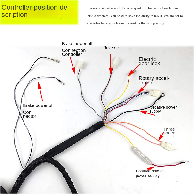 De Geofone Do Veículo, Gb 6 Square Wire Harness