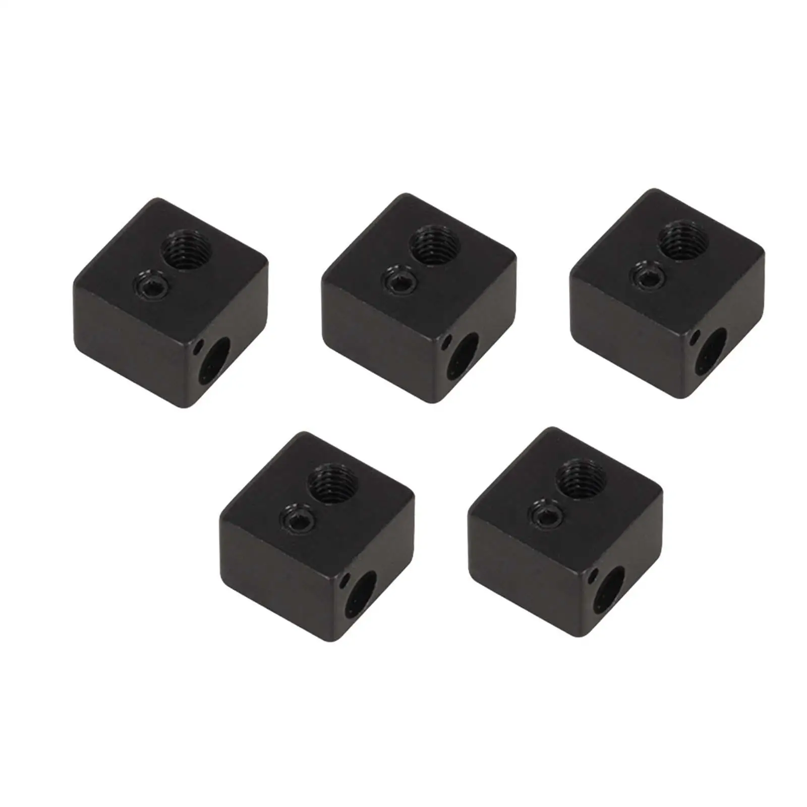 5Pcs 3D Printer Aluminium Heater Block Extruder Hotend Heater Block Replace Easy Installation High Performance 3D Printer Parts