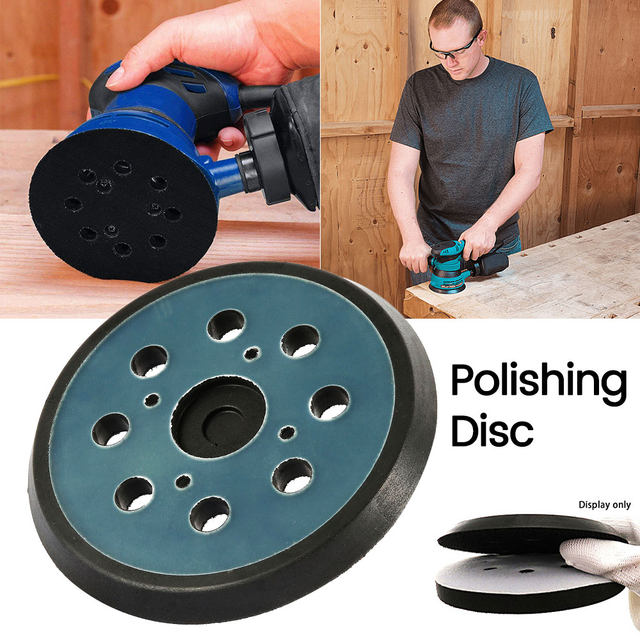 5 Inch 8 Holes 125mm Hook Loop Sanding Backing Pad Electric Makita Orbital Sander Disk Discs Porter Cable Backup Stick On Pad AliExpress