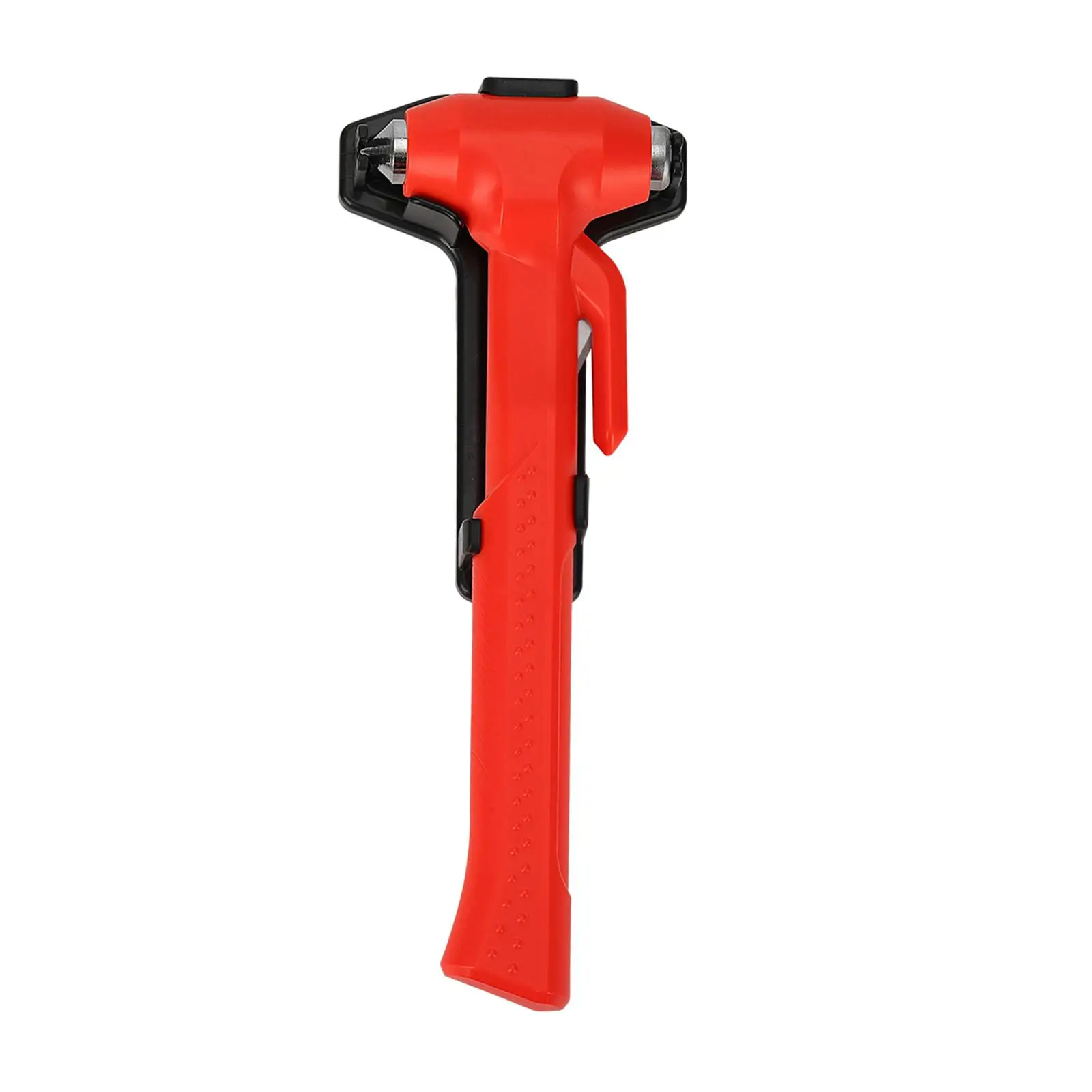 Vehicle Safety Hammer Tool Non Slip Handle Auto Accessories Portable Seat Belt Cutter for Card Vehicles Automotive Bus Red