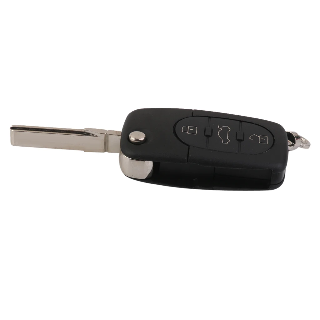 Folding Flip Remote Key Shell for AUDI 3 Button Case A2 A3 A4 A6 A8