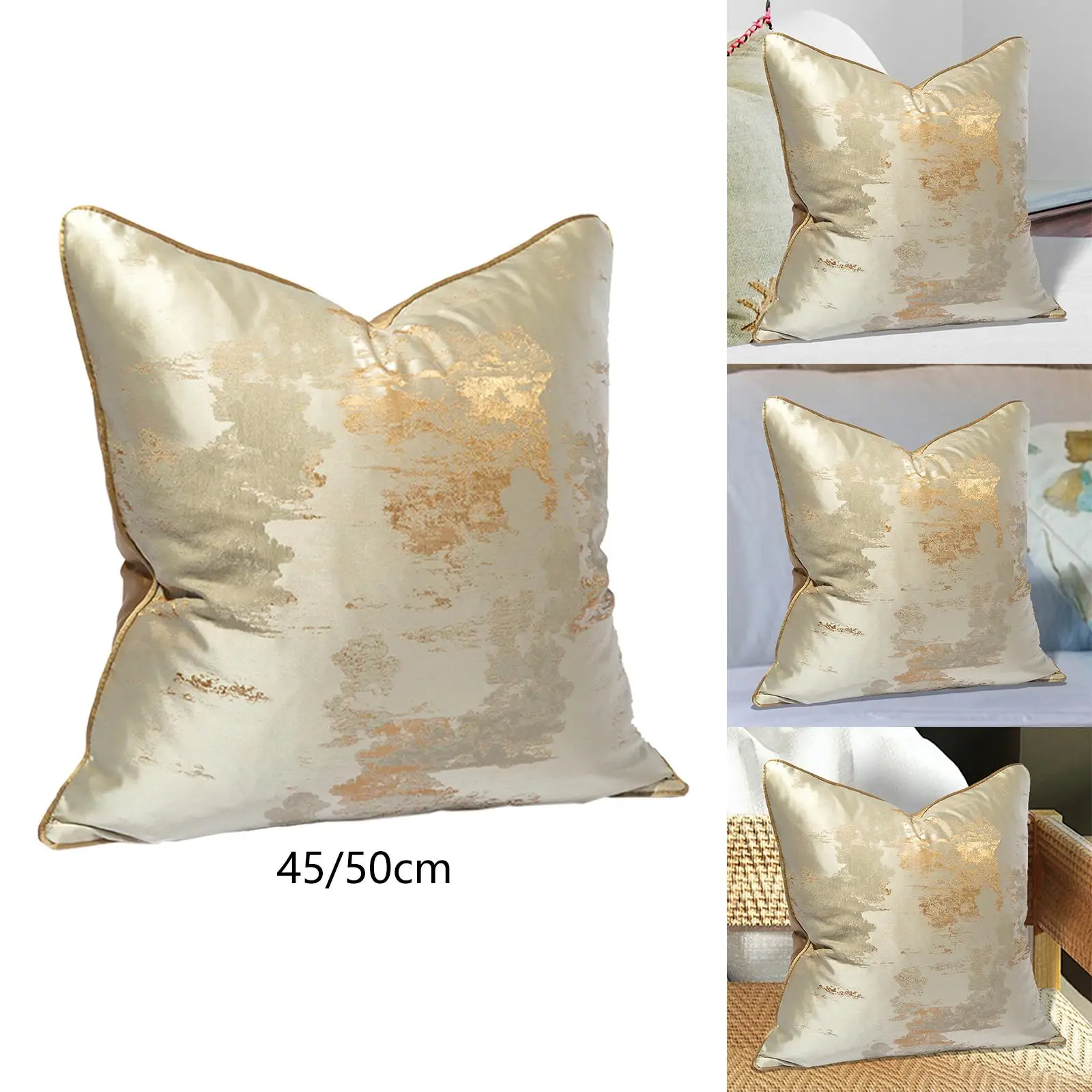 Square Decorative Throw Pillow Cover Bed Couch Comfortable Decoration Home Decor Easily Install Machine Wash