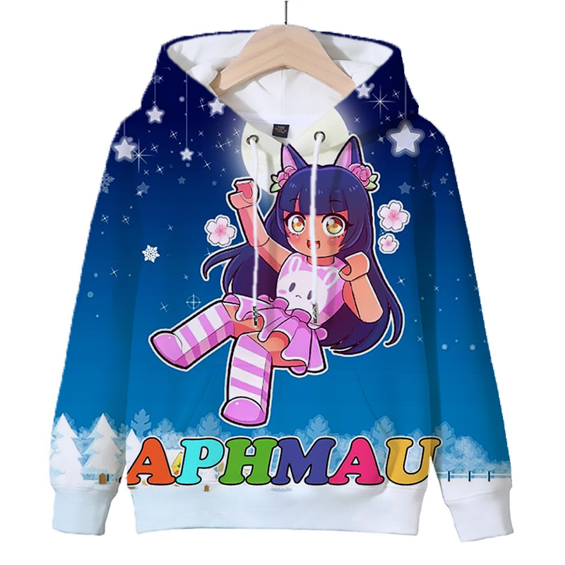 Title 24, Sweat à capuche imprimé Aphmau pour enfants, je...