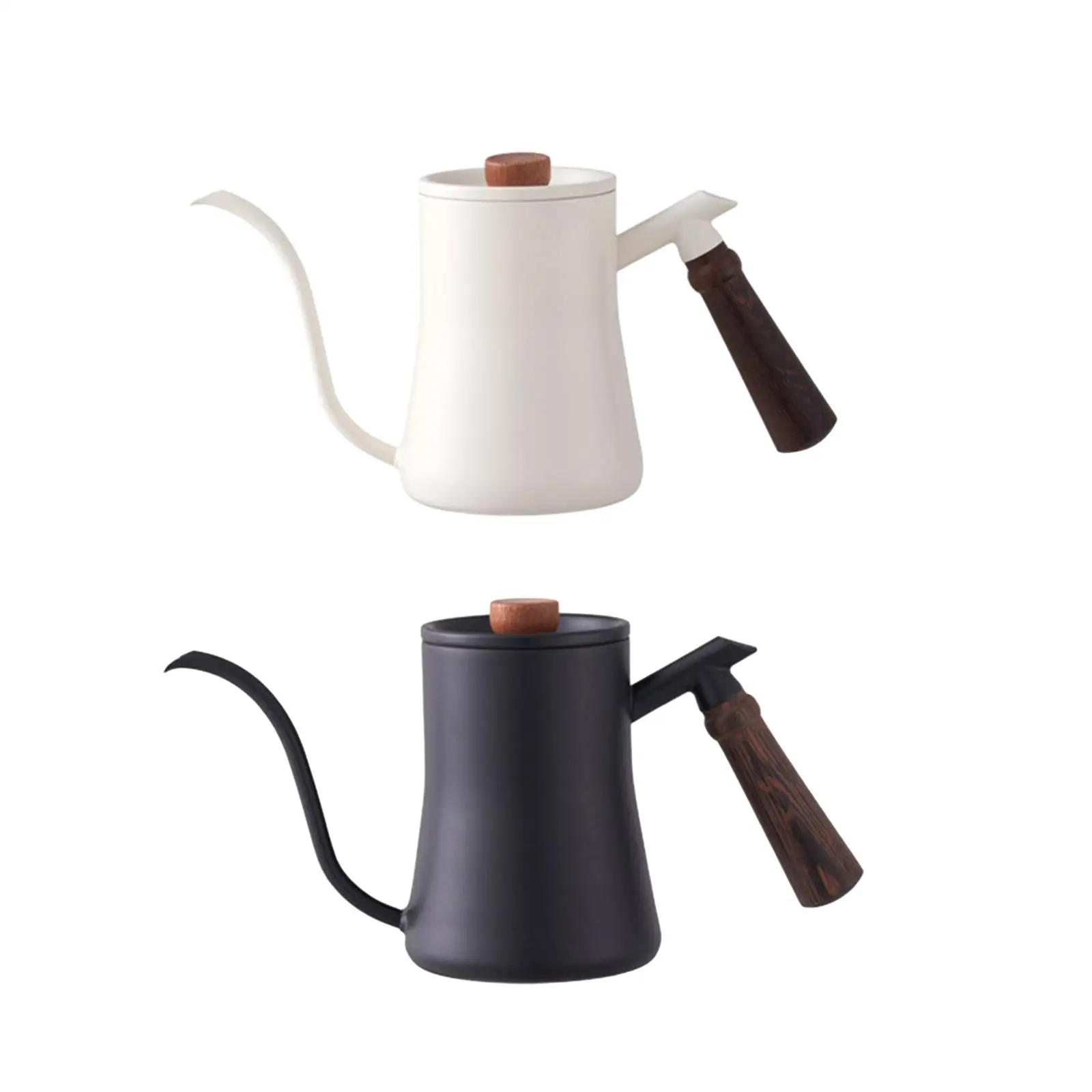 0.6 L Pour over Coffee Kettle Flow Spout Professional Durable Tea Pot Teakettle for Picnic Camping Cafe Barista Gift Cafe Bar