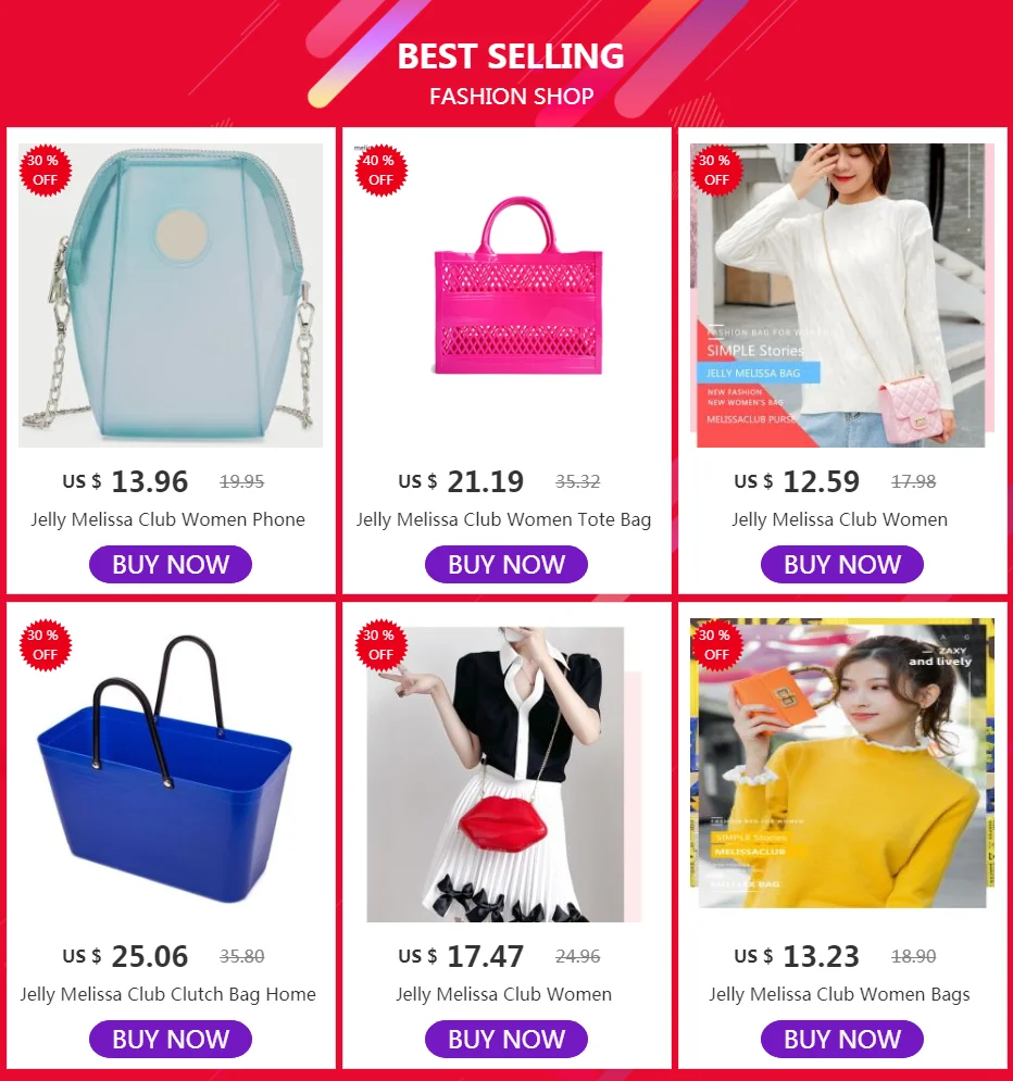 Jelly Melissa Club Women Bag 2021 Summer New Style Rivet Trend Shoulder Bag  Purses and Handbags Luxury Designer