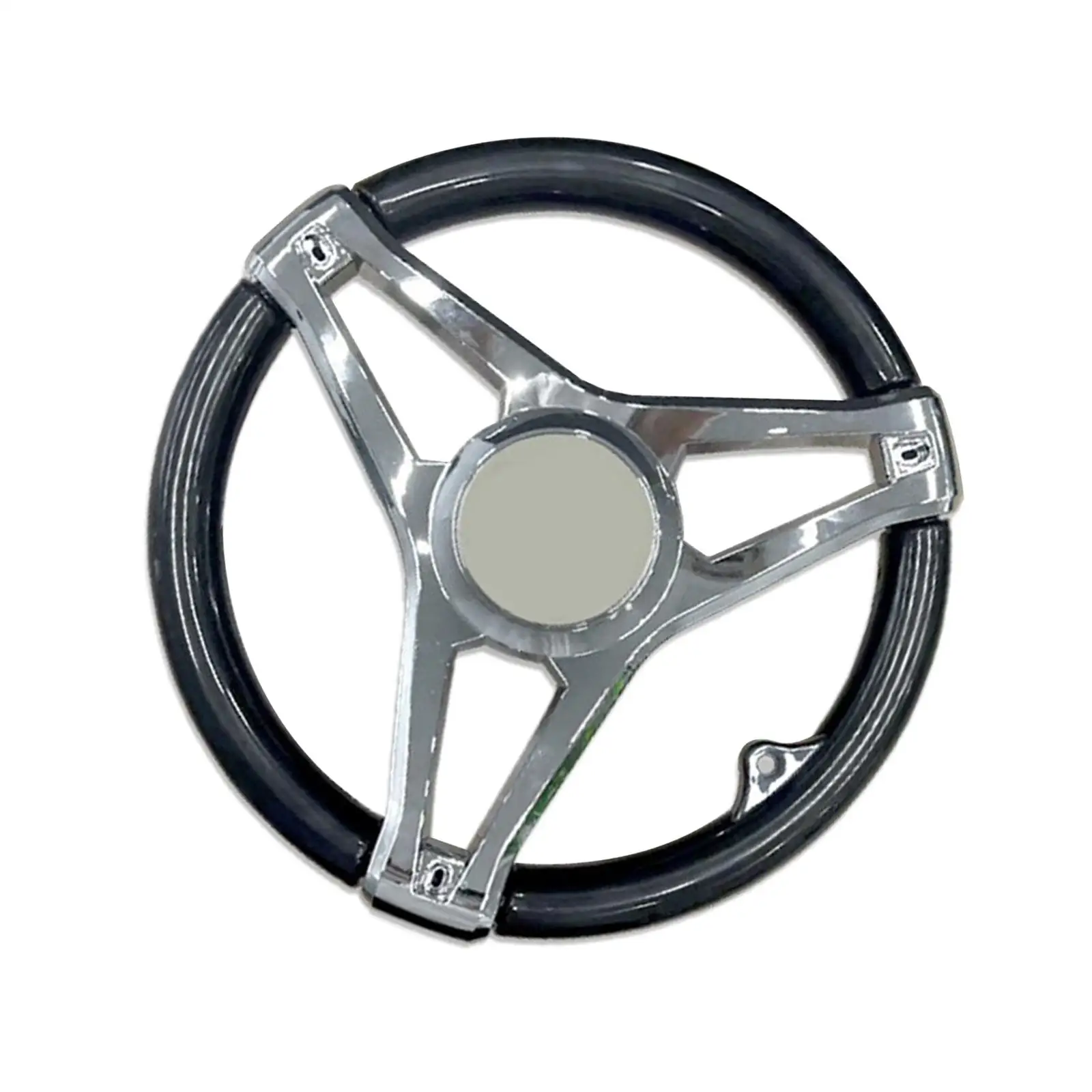 Universal Boat Steering Wheel, Accessories Weatherproof 3 Spoke Plastic for Speedboat Yacht Marine Vessels