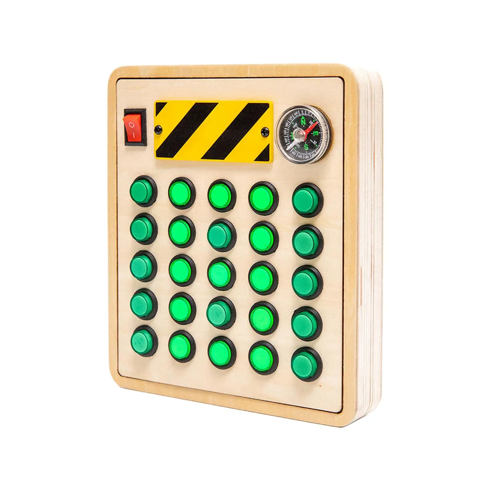 Wooden Sensory Board Toy Cognition Game Gifts Electronic for Nursery