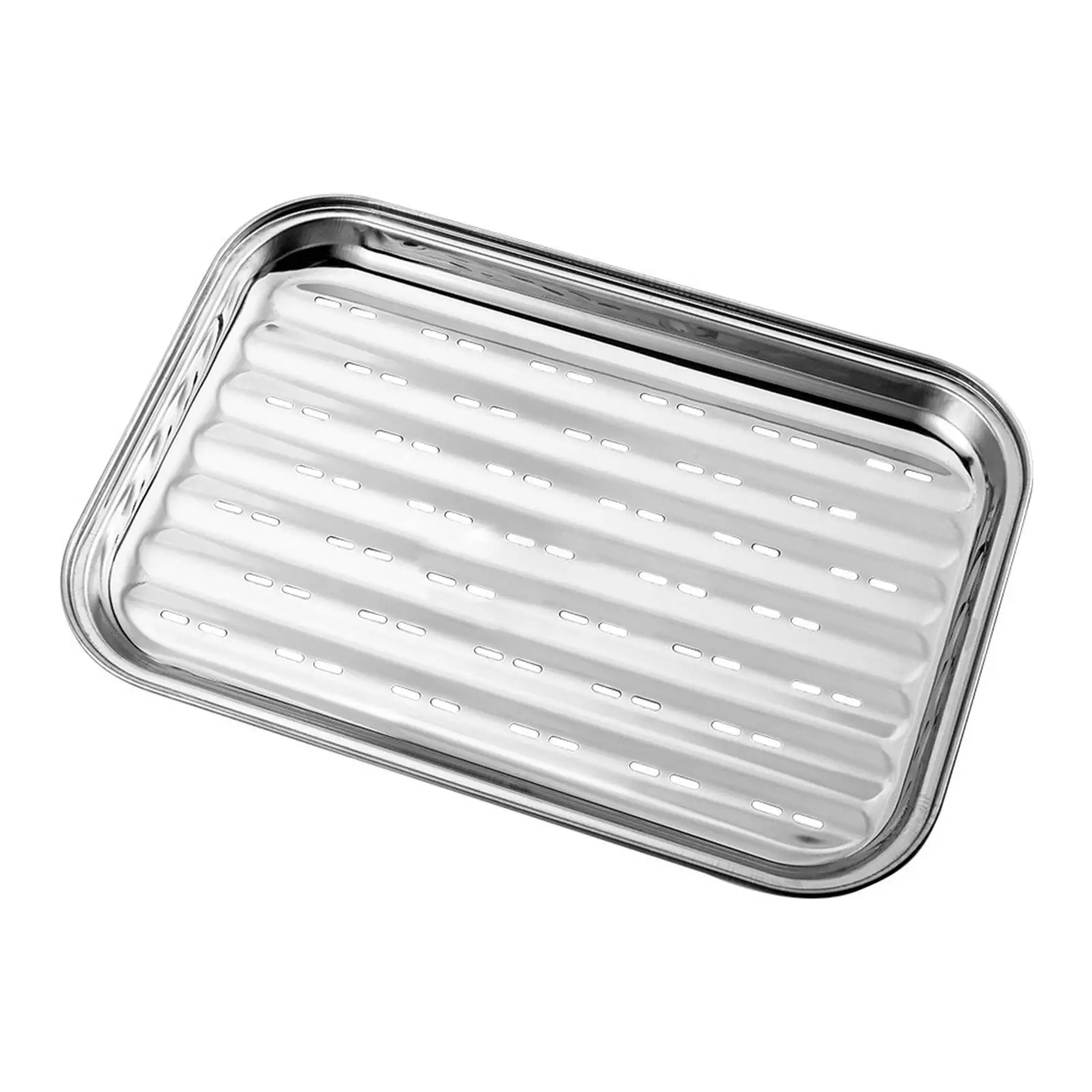 Grill Basket Roasting Pan Nonstick Grill Pans for Indoor Outdoor Kitchen BBQ