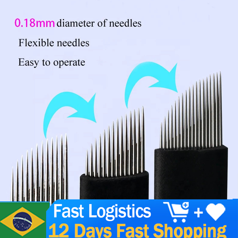 Best of 100pcs Laminas Microblading 18U Blades 0.18mm Semi-permanent Makeup Nano Tebori Needles For Manual Eyebrow Lips Embroidery Pen Reviews & Tips