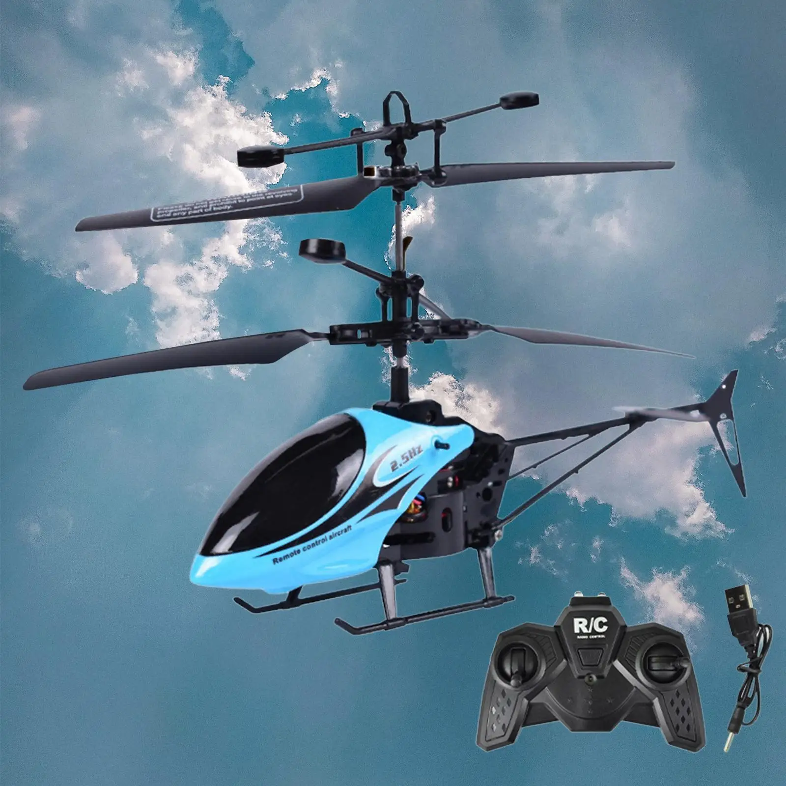 2 Channel Remote Control Helicopter Airplanes Aircraft Fighter with Light Plane RC Drone for Kids Beginners Children Adults Boys