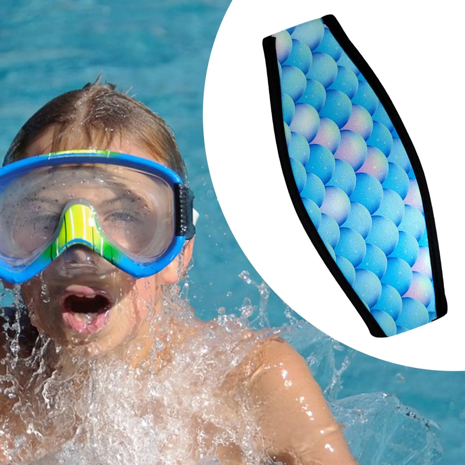 Padded Neoprene Strap Cover  Snorkeling Protect Comfort Hair