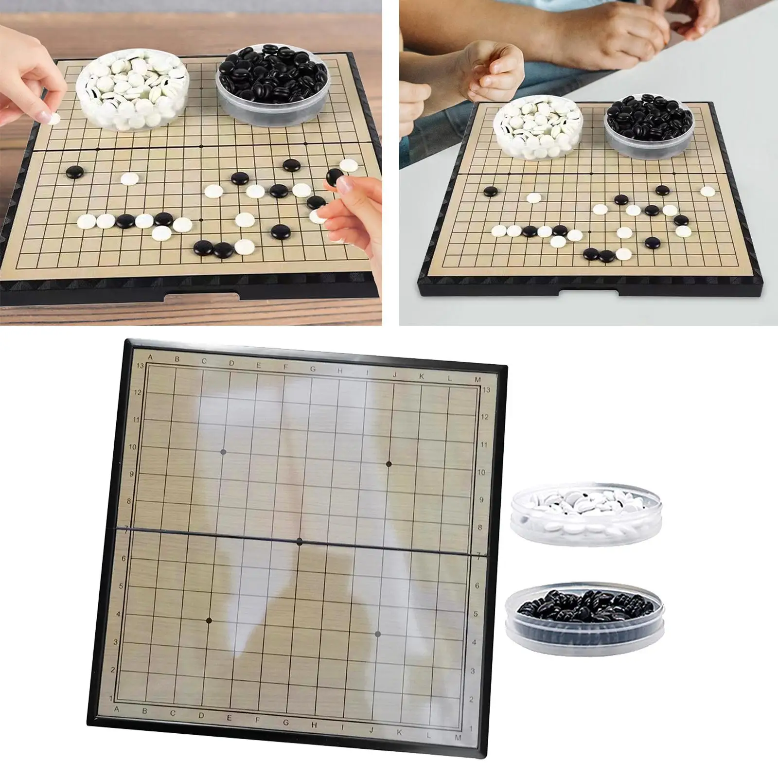 Go Chess Board Game Set Folding Portable Chinese Chess for Party Camping Outdoor Travel Gifts