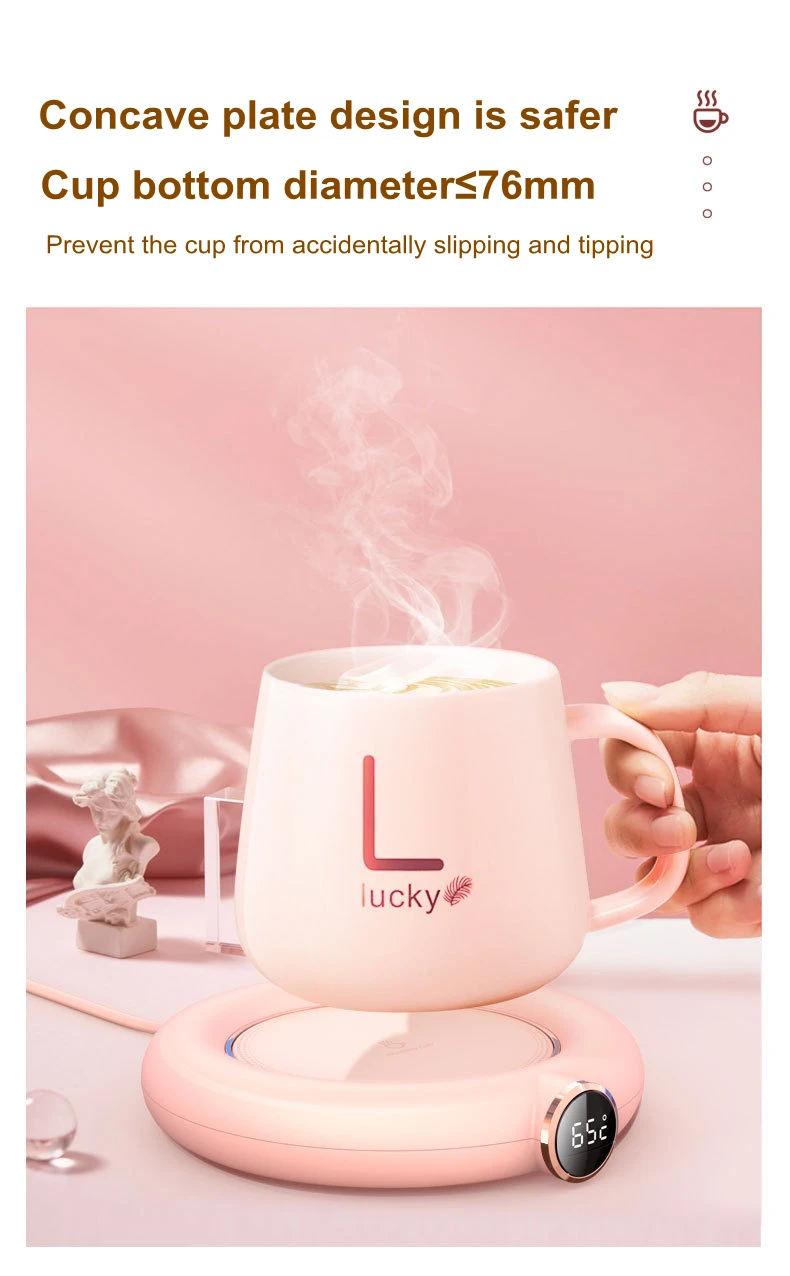 USB Cup Warmer Coffee Mug Heating Coaster Milk Tea Heater Home For Office  Z8Q4